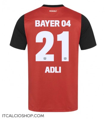 Bayer Leverkusen Amine Adli #21 Prima Maglia 2024-25 Manica Corta